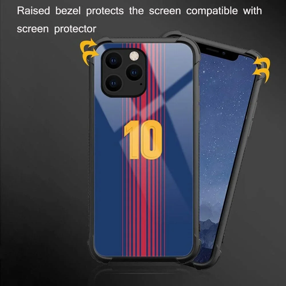 iPhone 14 Pro Max Case – No.10 Player Jersey Design – Shockproof Sports Cover